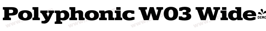 Polyphonic W03 Wide字体转换 Polyphonic W03 Wide字体转换